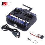 FLYSKY FS-CT6B 2.4G 6CH AFHDS 2A Radio With R6B Data USB Cable for RC Model Helicopter Airplane Racing